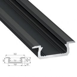 Perfíl Aluminio Tipo Z 2,02M