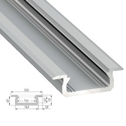 Perfíl Aluminio Tipo Z 2,02M