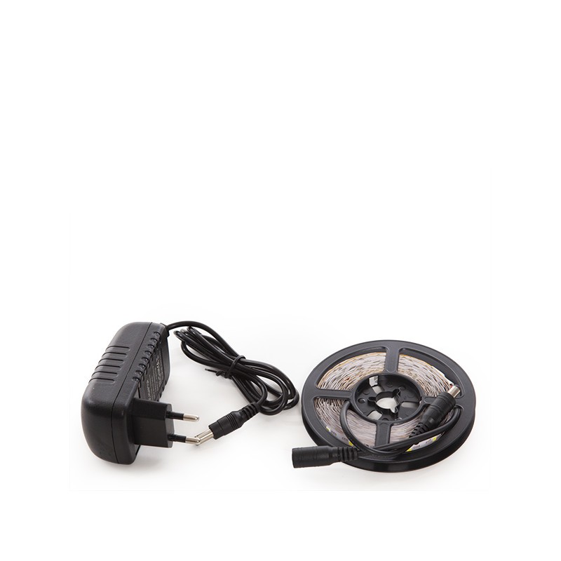 Kit Tira 24W 1.200Lm CRI85 6000ºK 300 LEDs Blanco Frío Blister Transformador IP25 Blister 40.000H [GR-BLIS3528_24W-CW]