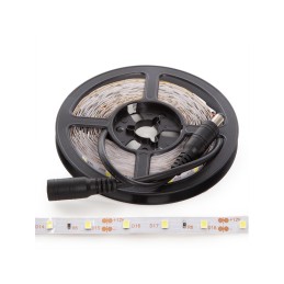 Kit Tira 24W 1.200Lm CRI85 6000ºK 300 LEDs Blanco Frío Blister Transformador IP25 Blister 40.000H [GR-BLIS3528_24W-CW]
