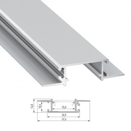 Perfíl Aluminio  ZATI 2,02M