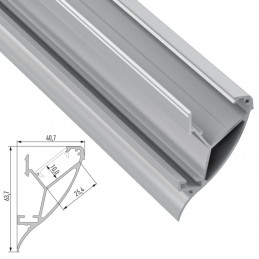 Perfíl Aluminio  CONVA 2,02M