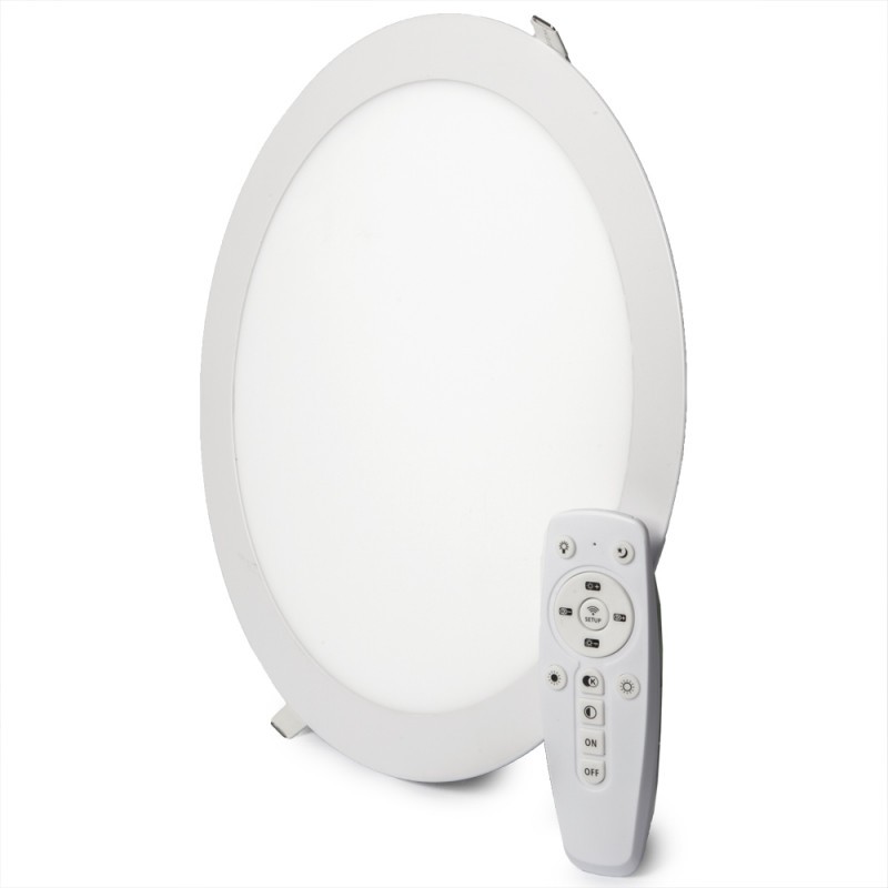 Placa LED 24W 2.400Lm Mando a Distancia (Intensidad-CCT) 40.000H [HO-PL-24W-RC]