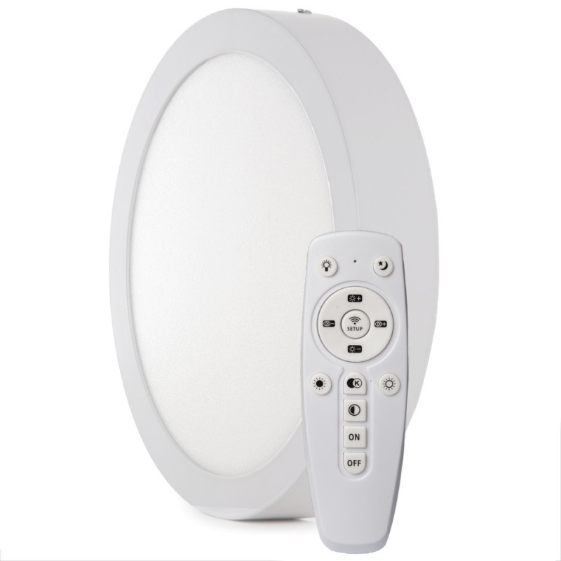 Plafón LED 18W 1.800Lm Mando a Distancia (Intensidad-CCT) 40.000H [HO-PF-18W-RC]