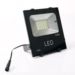 Foco Proyector LED 50W 5.000Lm 6000ºK Solar Sensor 50W + Control Remoto Panel 6V/15W 40.000H [PL-626004-CW]