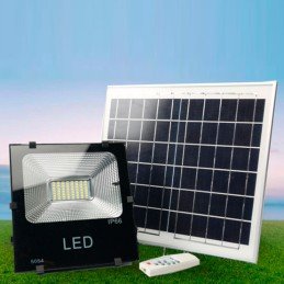 Foco Proyector LED 200W 20.000Lm 6000ºK Solar Sensor 200W + Control Remoto Panel 6V/30W 40.000H [PL-626006-CW]