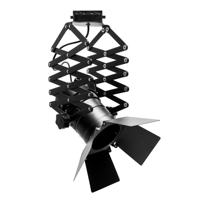 Foco Carril \"Raelyn\" 1xE27 Negro (Sin Bombilla) [PLMP-219007]