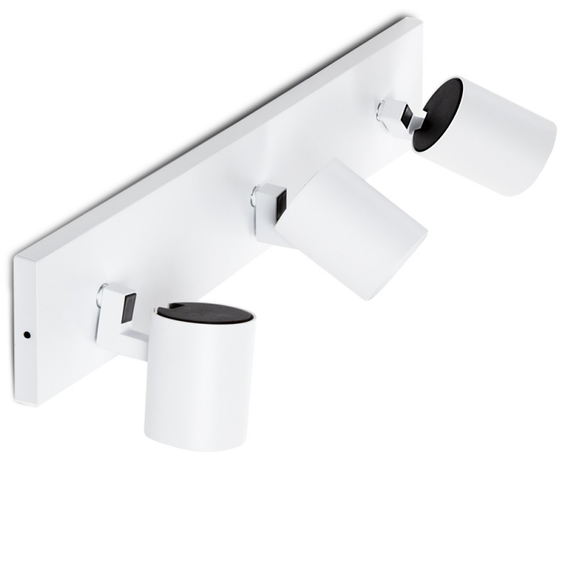 Aplique de Pared \"Lumiastra\" 3xGU10 Blanco Sin Bombilla