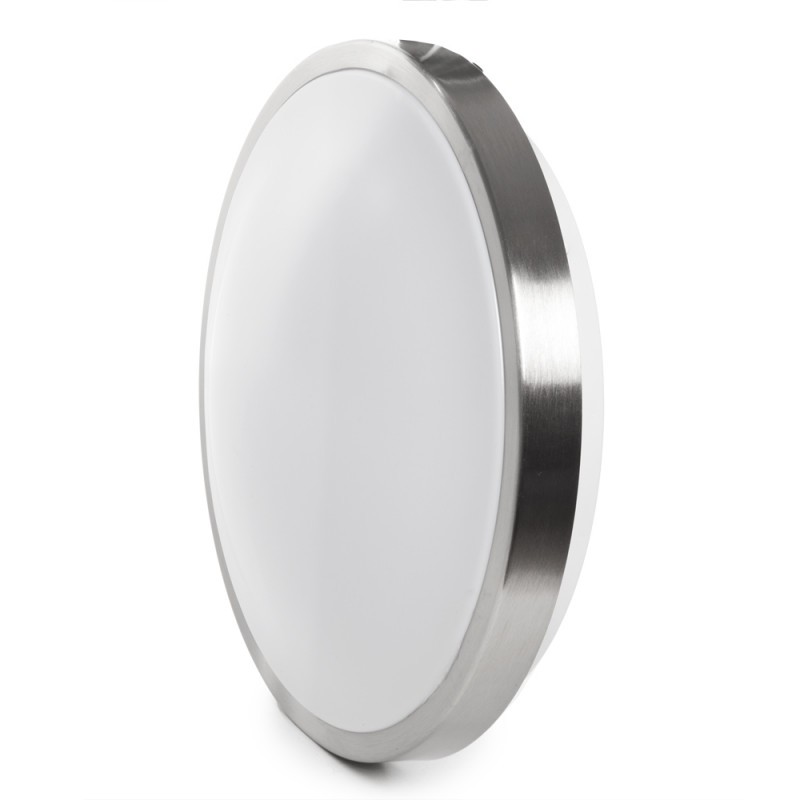 Plafón LED 15W 1200Lm  4200ºK Plata Sensor Microoondas 40.000H [JW-15W-L-W]