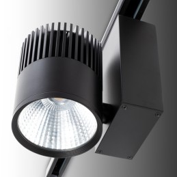 Foco de Carril LED  40W 3600Lm CRI90 4200ºK Trifásico UGR17 50.000H [JW-TR40W-BLACK-W]