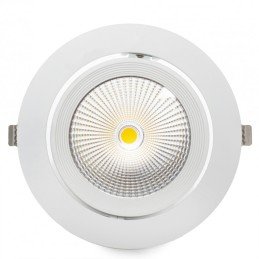 Foco Downlight LED 30W  3000Lm 4200ºK Orientable UGR17 50.000H [JW-30W-G-W]