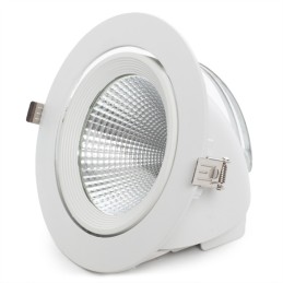 Foco Downlight LED 30W  3000Lm 4200ºK Orientable UGR17 50.000H [JW-30W-G-W]