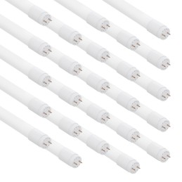 Pack 25 Tubos LED T8 18W 1.800Lm 6000ºK Cristal 120Cm 40.000H [LM-LM1063-CW]