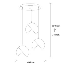 Lámpara Colgante \"Joao Pessoa\" [OPV-521SHN3384]
