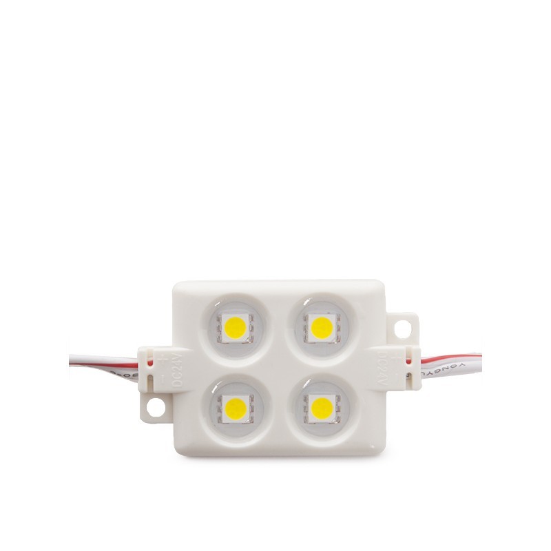 Módulo 1.44W 130Lm 4200ºK 4 LEDs ABS Inyectado SMD5050 40.000H [US-LMI5050W4-0001]