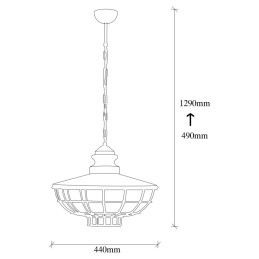 Lámpara Colgante \"Sari\" [OPV-527ABY1744]