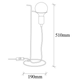 Lámpara de Mesa \"Chattogram\" [OPV-892OPV1110]