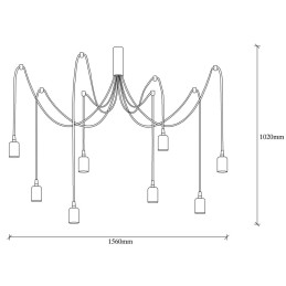 Lámpara Colgante \"Petion-Ville\" [OPV-536NTD1124]