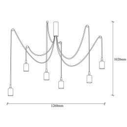 Lámpara Colgante \"Petion-Ville\" [OPV-536NTD1124]