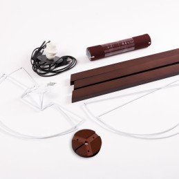 Lámpara Suelo \"AYD-1526\" Marrón 1xE27 Sin Bombilla [OPV-780SGN2427]