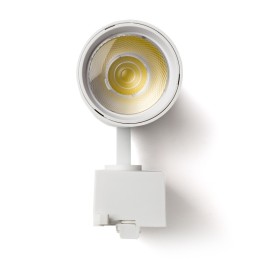 Foco de Carril LED 30W 2.700Lm CRI85 6000ºK Monofásico 40.000H [HO-FC-30W-W-CW]