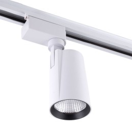 Foco de Carril LED 15W 1.350Lm CRI85 6000ºK Monofásico 40.000H [HO-FC-15W-W-CW]