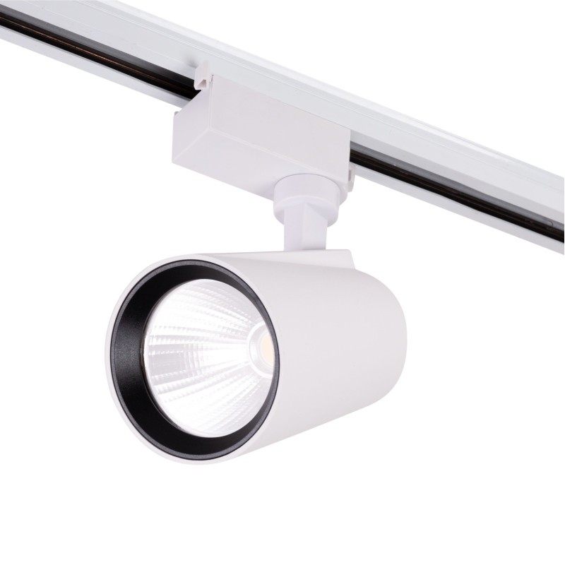 Foco de Carril LED 22W 1.980Lm CRI85 6000ºK Monofásico 40.000H [HO-FC-22W-W-CW]