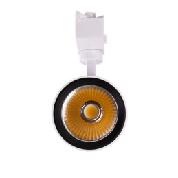 Foco de Carril LED 22W 1.980Lm CRI85 6000ºK Monofásico 40.000H [HO-FC-22W-W-CW]