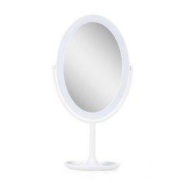 Espejo Iluminado Maquillaje LED 4200ºK Ø14,5Cm Recargable-Regulable Blanco 40.000H [SUN-ESLED-02-W]