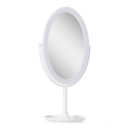 Espejo Iluminado Maquillaje LED 4200ºK Ø14,5Cm Recargable-Regulable Blanco 40.000H [SUN-ESLED-02-W]