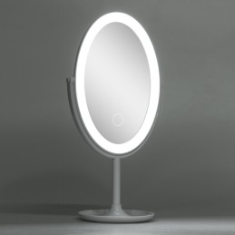 Espejo Iluminado Maquillaje LED 4200ºK Ø14,5Cm Recargable-Regulable Blanco 40.000H [SUN-ESLED-02-W]