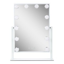 Espejo Iluminado Maquillaje LED 4200ºK 41x47,5Cm Regulable Blanco 40.000H [SUN-ESLED-03-W]