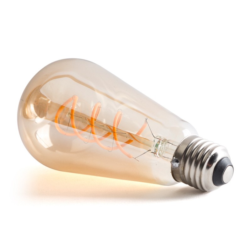 Bombilla LED E27 4W 380Lm 2000ºK Filamento 40.000H [WR-ST64-4W-R]