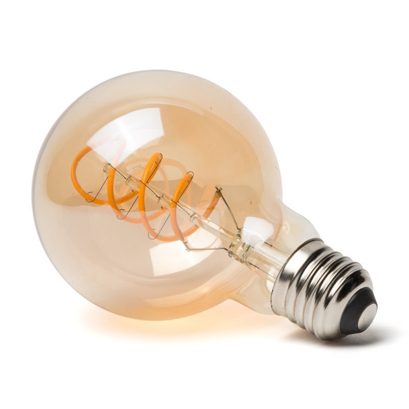 Bombilla LED E27 4W 380Lm 2000ºK Filamento 40.000H [WR-G80-4W-R]