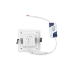 Foco Downlight LED 6W 450Lm 6000ºK Cuadrado   Cristal 40.000H [GR-MB02-6W-CW]