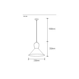Lámpara Colgante \"Laura\"  [SKD-P134-W]
