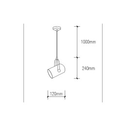 Lámpara Colgante \"Ainsley\"  [SKD-P2000-W]