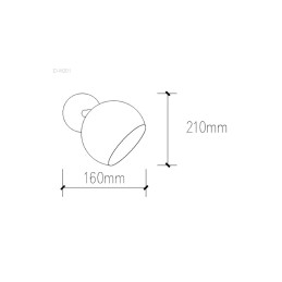 Lámpara de Techo \"Dylan\"  [SKD-W201-W]