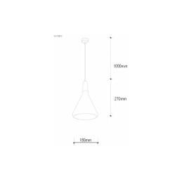 Lámpara \"Jordan\"  [SKD-P2002-S-W]