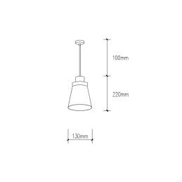 Lámpara Colgante \"Margot\"  [SKD-P202-W]
