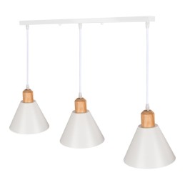 Lámpara Colgante \"Heidi\"  [SKD-P208-3-W]