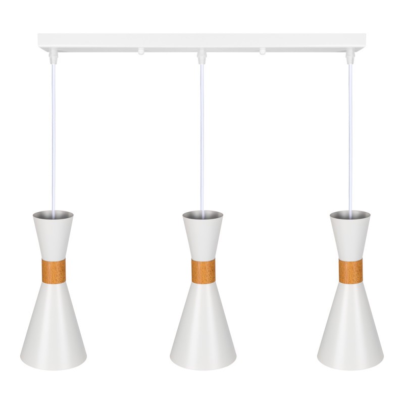 Lámpara Colgante \"Lana\"  [SKD-P138-3-W]