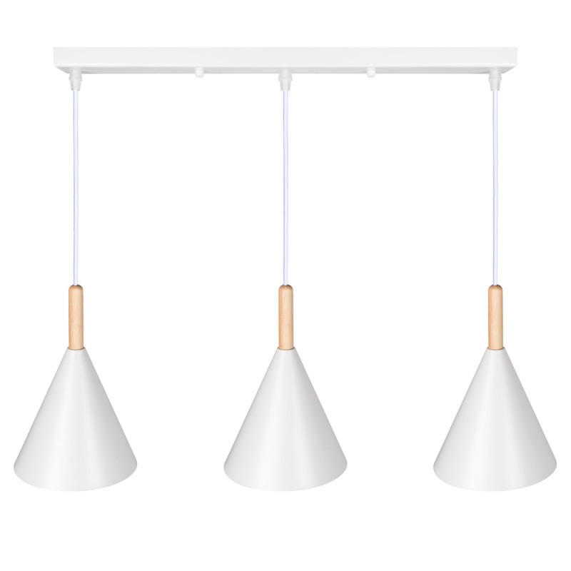 Lámpara Colgante \"Madeleine\"  [SKD-P130-3-W]