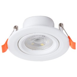 Foco Downlight Circular LED 7W 600Lm 6000ºK 38º 40.000H [HO-IN-DL7W-CW]
