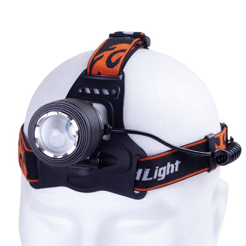 Luz Frontal \"Aouita\" 3W XPE Blanco/Azul Aluminio/ABS