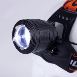 Luz Frontal \"Aouita\" 3W XPE Blanco/Azul Aluminio/ABS