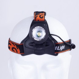 Luz Frontal \"Aouita\" 3W XPE Blanco/Azul Aluminio/ABS