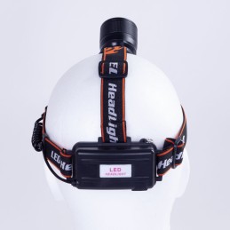 Luz Frontal \"Aouita\" 3W XPE Blanco/Azul Aluminio/ABS