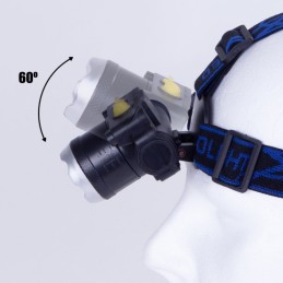 Luz Frontal \"Bikila\" 10W XPE Aluminio/ABS