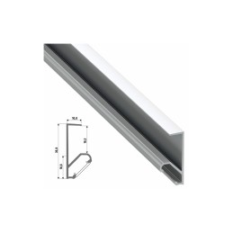 Perfíl Aluminio Tipo Q18 2,02M